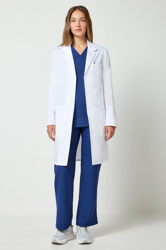 Lange unisex witte labojas CK Project Lab – 3 zakken - 97 cm