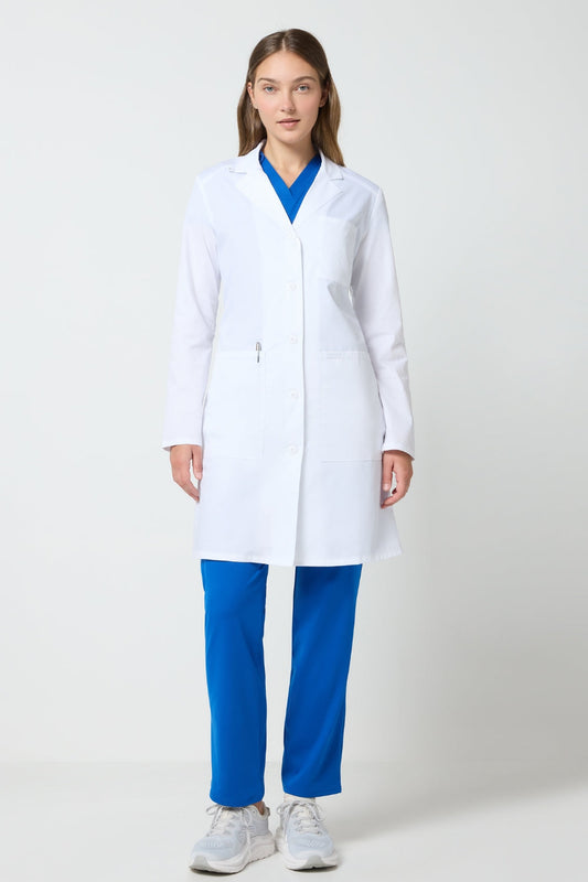 Witte labojas voor dames CK Project Lab – Modern Classic-snit 3 zakken - 94 cm