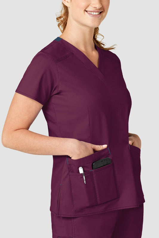 Bella - Medische blouse - Dames - Bordeaux