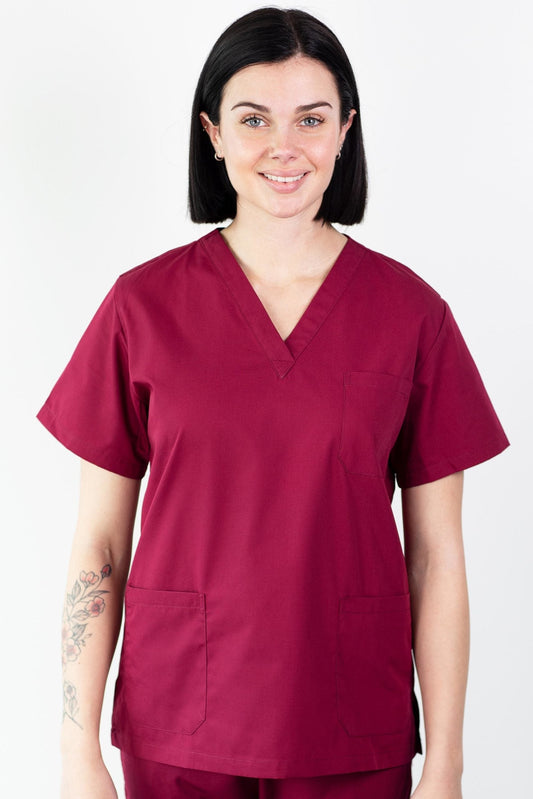 Basicfit - Tuniek (blouse) - Unisex - Bordeaux