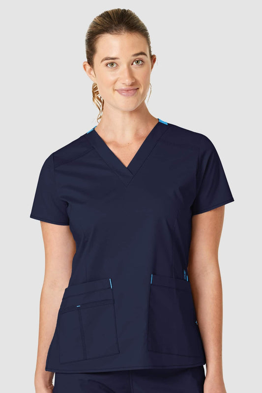 Bella - Medische blouse - Dames - Marineblauw