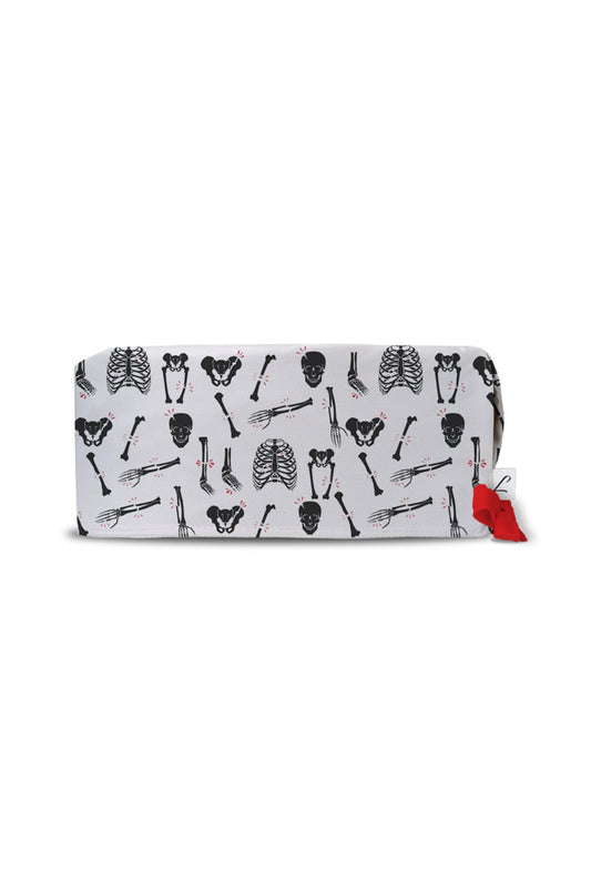Witte OK-muts met traumatologieprint, Grey’s Anatomy-design met organen en botten