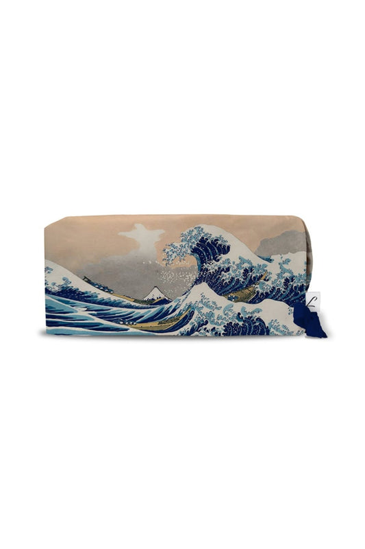Portemonnee of clutch met uniek motief van De grote golf van Kanagawa, medische muts van Aelin