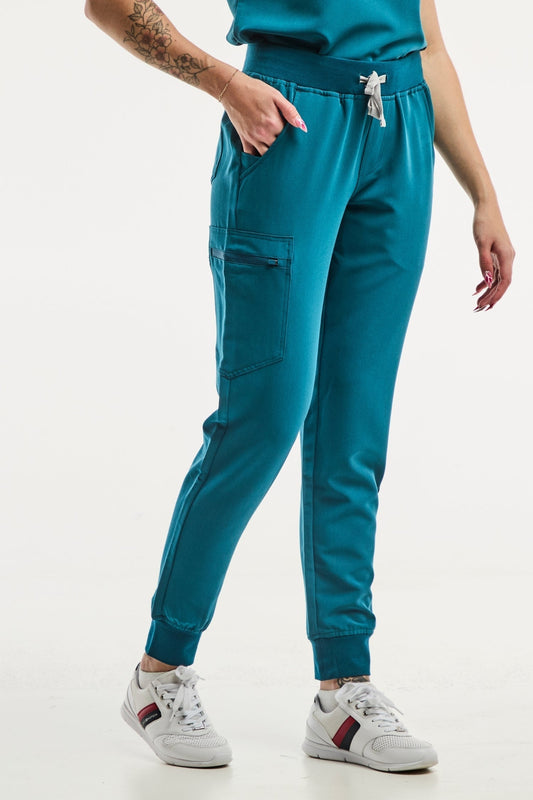 EMMA jogger - Medische broek - Dames - Turquoise