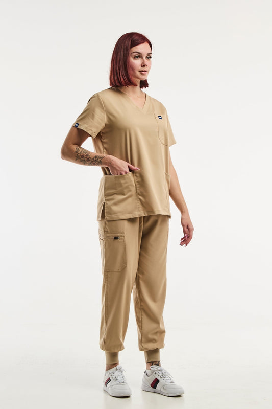 EMMA jogger – Medische set – Dames – Beige