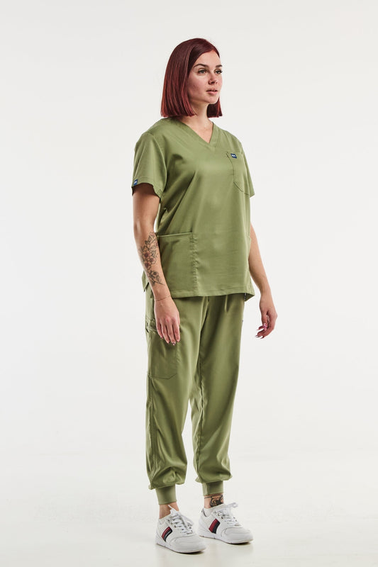 EMMA jogger – Medische set – Dames – Olijf