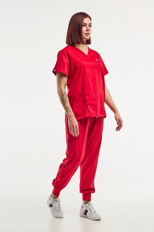 EMMA jogger – Medische set – Dames – Rood