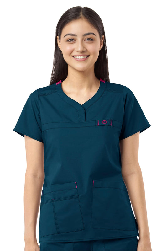 Flex - Medische blouse - Dames - Caribisch blauw