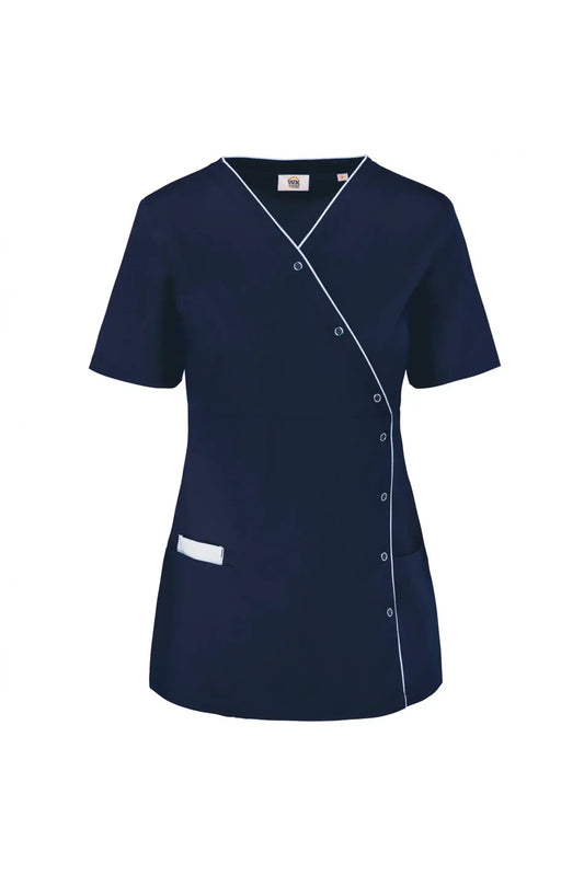 Lima - Medische blouse - Dames - Wasbaar op 75°- Marineblauw