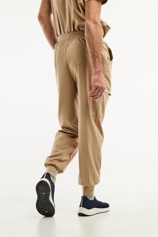 LUCA jogger - Medische broek - Heren - Beige