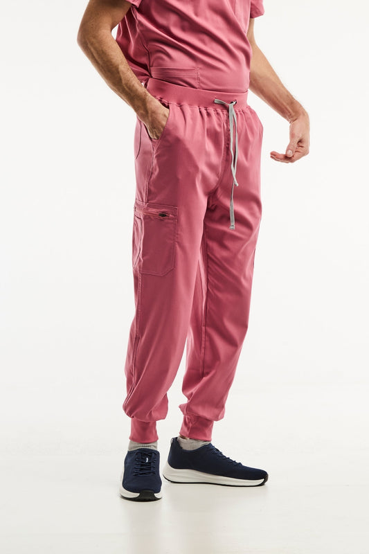 LUCA jogger - Medische broek - Heren - Roze