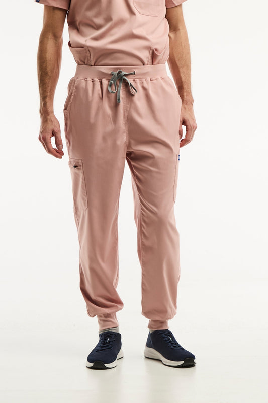LUCA jogger - Medische broek - Heren - Lichtroze