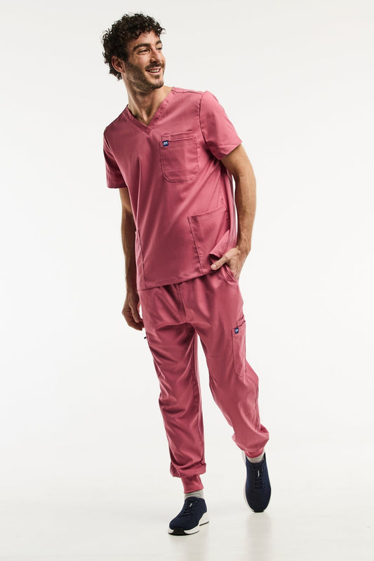 LUCA Jogger - Medische set - Heren - Roze