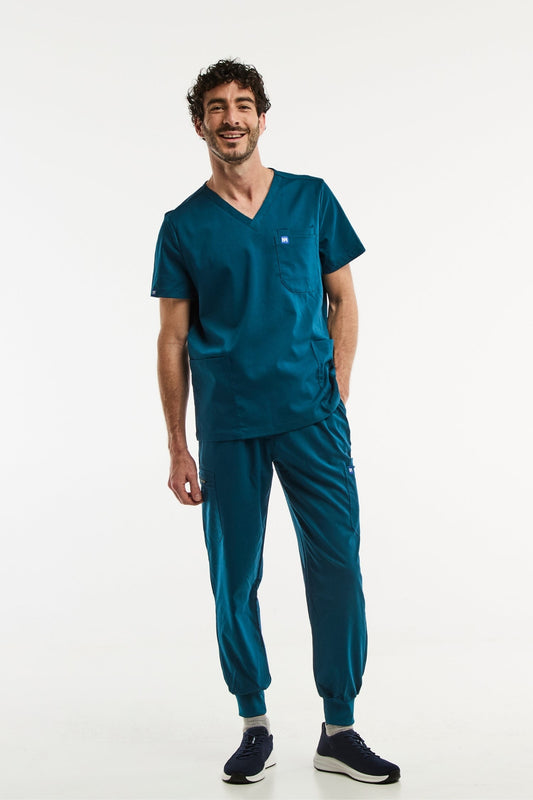 LUCA Jogger - Medische set - Heren - Turquoise