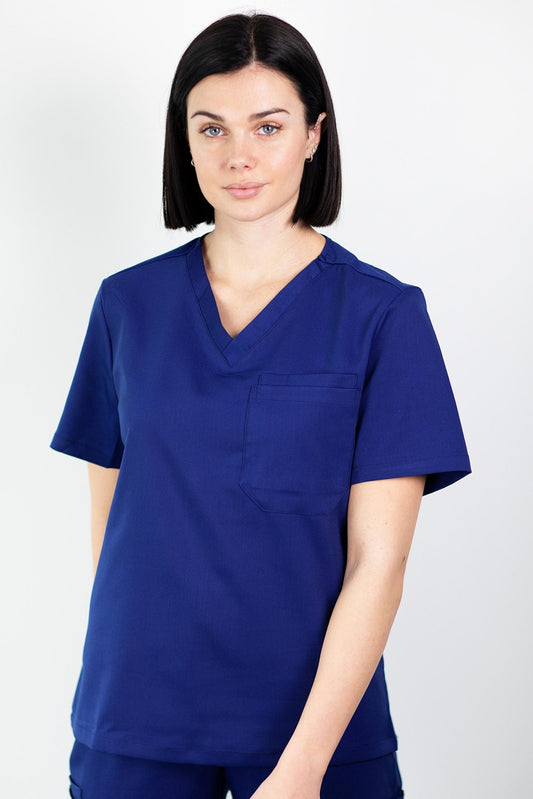 Medfit - Medische blouse - Unisex - Ultramarijnblauw