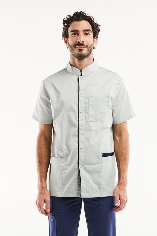 Oscar - Medische blouse - Heren - Wasbaar op 60° - Grijs