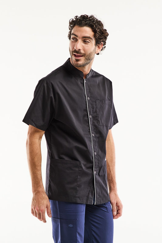 Oscar - Medische blouse - Heren - Wasbaar op 60° - Zwart