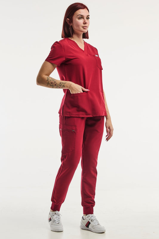 Paris – Medische stretchset – Dames – Rood