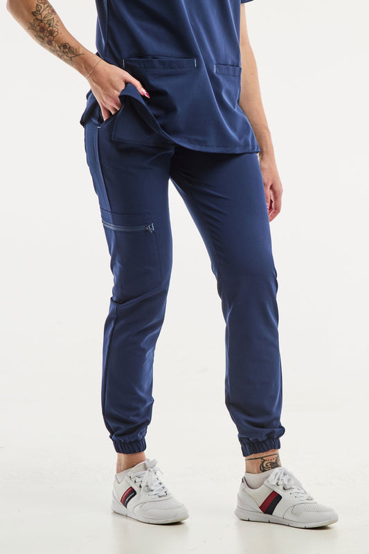 Slimfit– Medische broek – Blauw