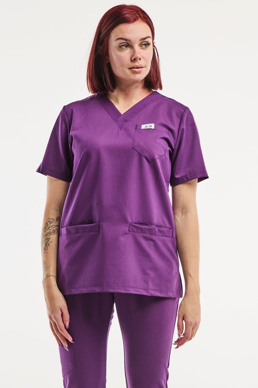 Slimfit – Medische tuniek – Paars