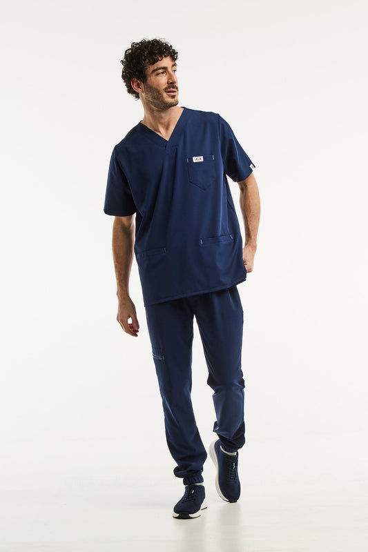 Medische set - Marineblauw, Slimfit - Heren
