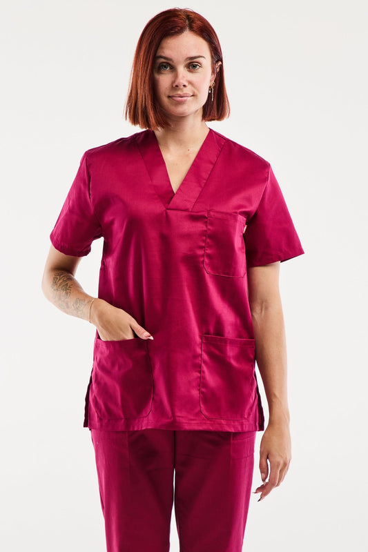 Velilla - Medische tuniek - Unisex - Bordeaux