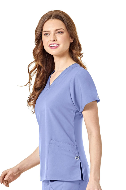 W123 - Medische blouse - Hemelsblauw - Dames
