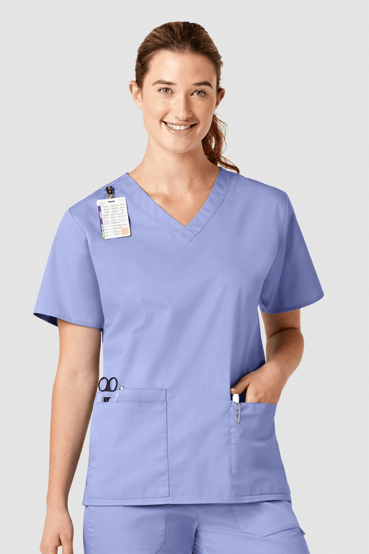 Wonderwork - Medische blouse - Dames - Hemelsblauw