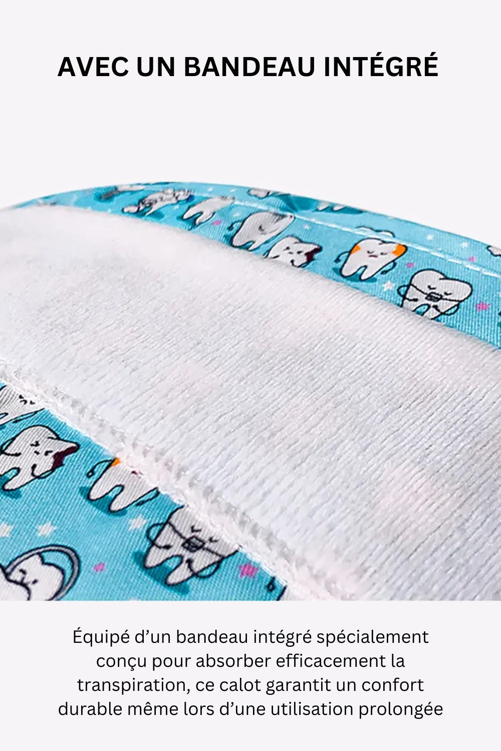 Calot Chirurgien dentiste – Gris foncé à motif rythme cardiaque