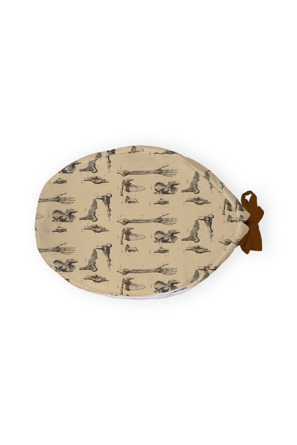 OK-muts – Beige met bottenprint