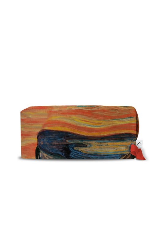 Etui met rits en design van het expressionistische schilderij De Schreeuw van Edvard Munch, unieke motieven