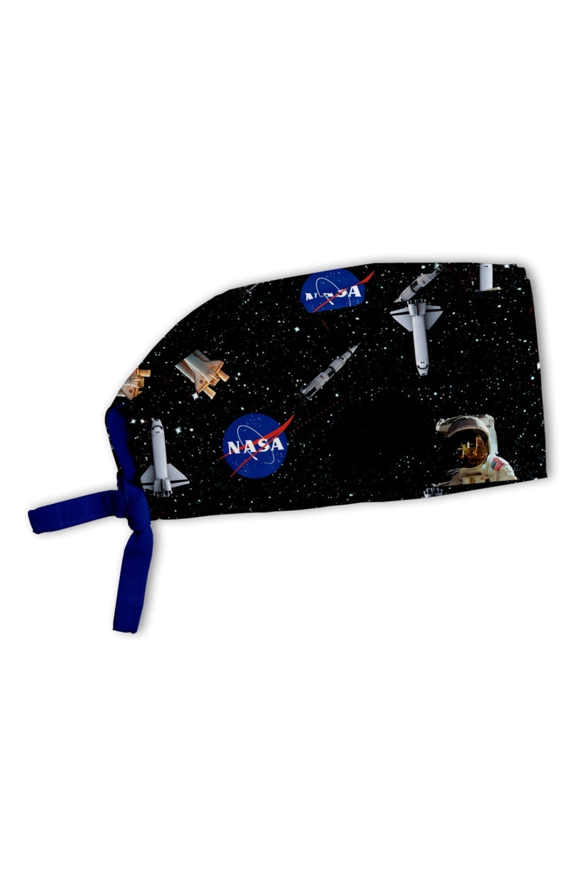 Zwarte medische muts van Aelin met unieke NASA-motieven en ruimtethema voor professionals