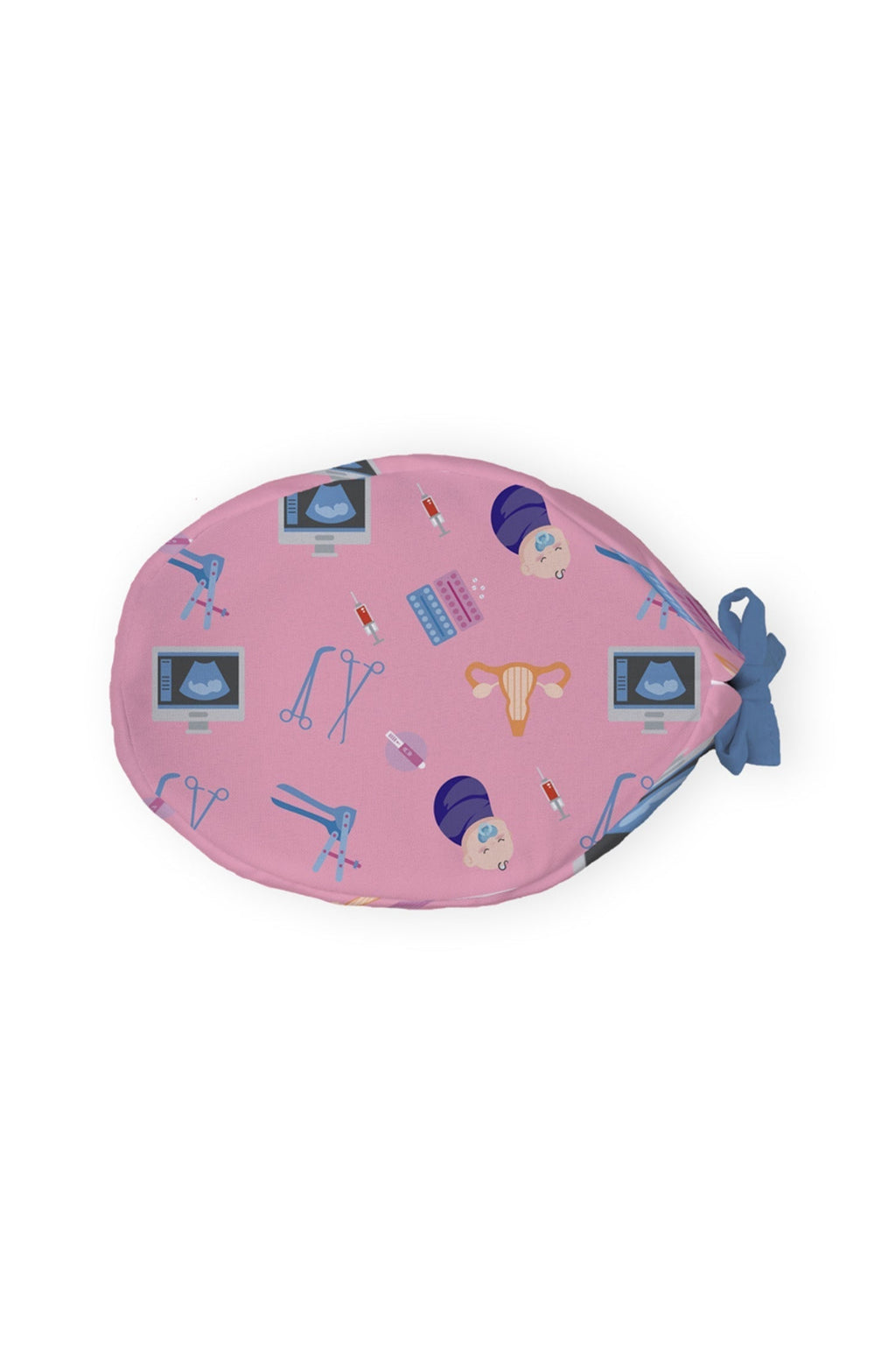 Placemat ovale rose avec illustrations de sport pour calot médical Aelin Grey’s Anatomy