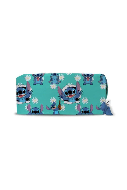 Medische muts – Turquoiseblauw met Stitch-print
