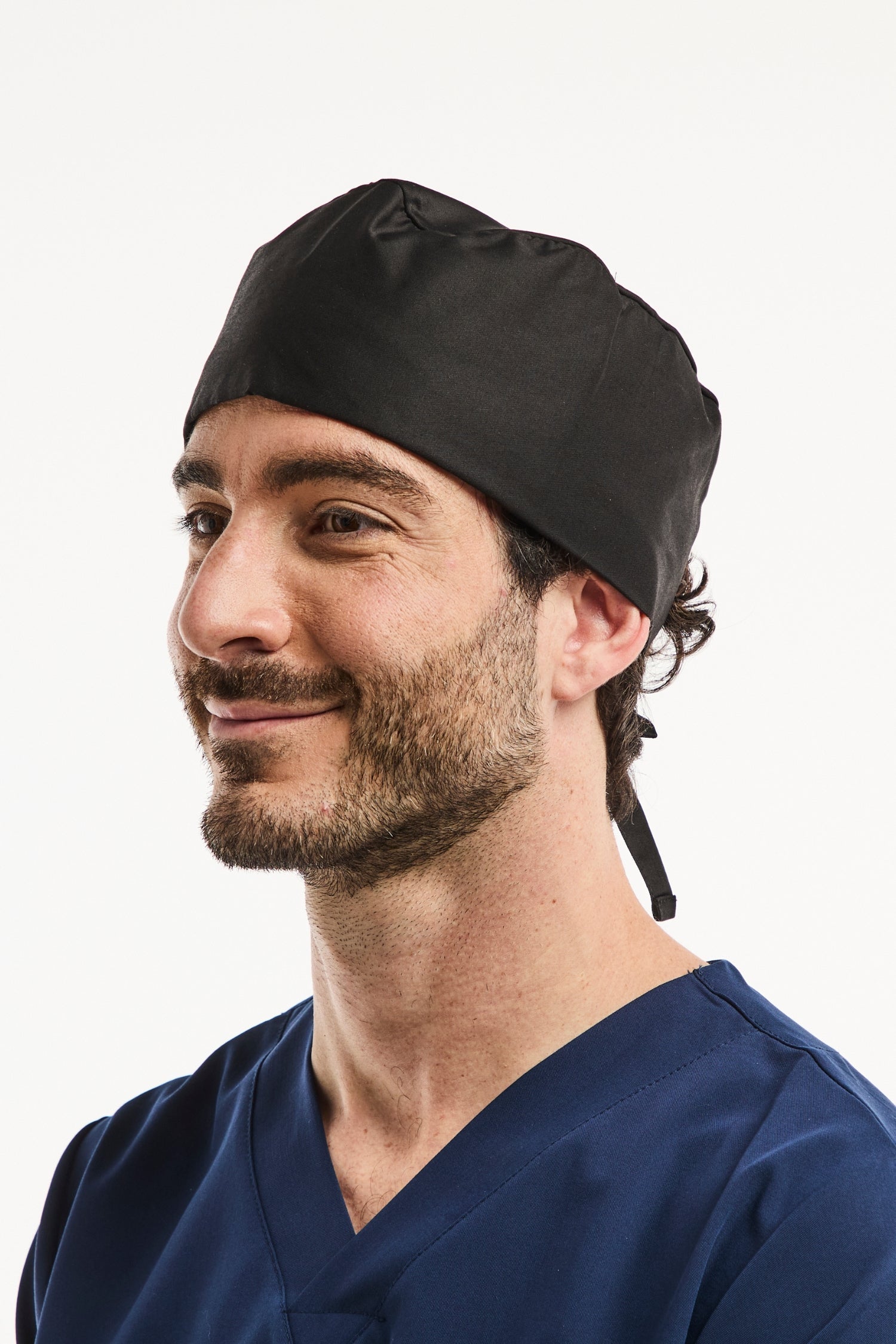 Calot médical –  Noir - Cheveux courts