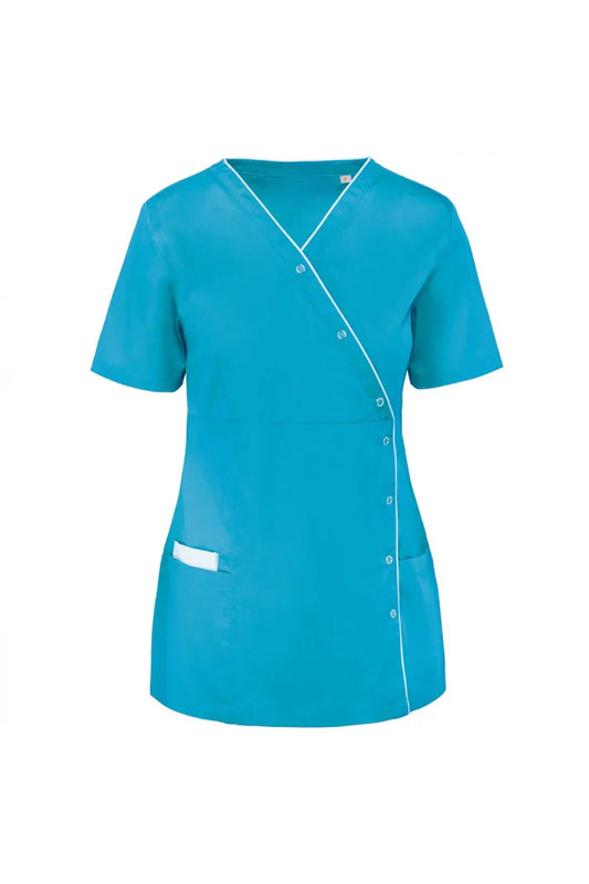 Lima - Medische blouse - Dames - Wasbaar op 75°- Blauw